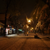 First snow in Zakopane (Poland)
